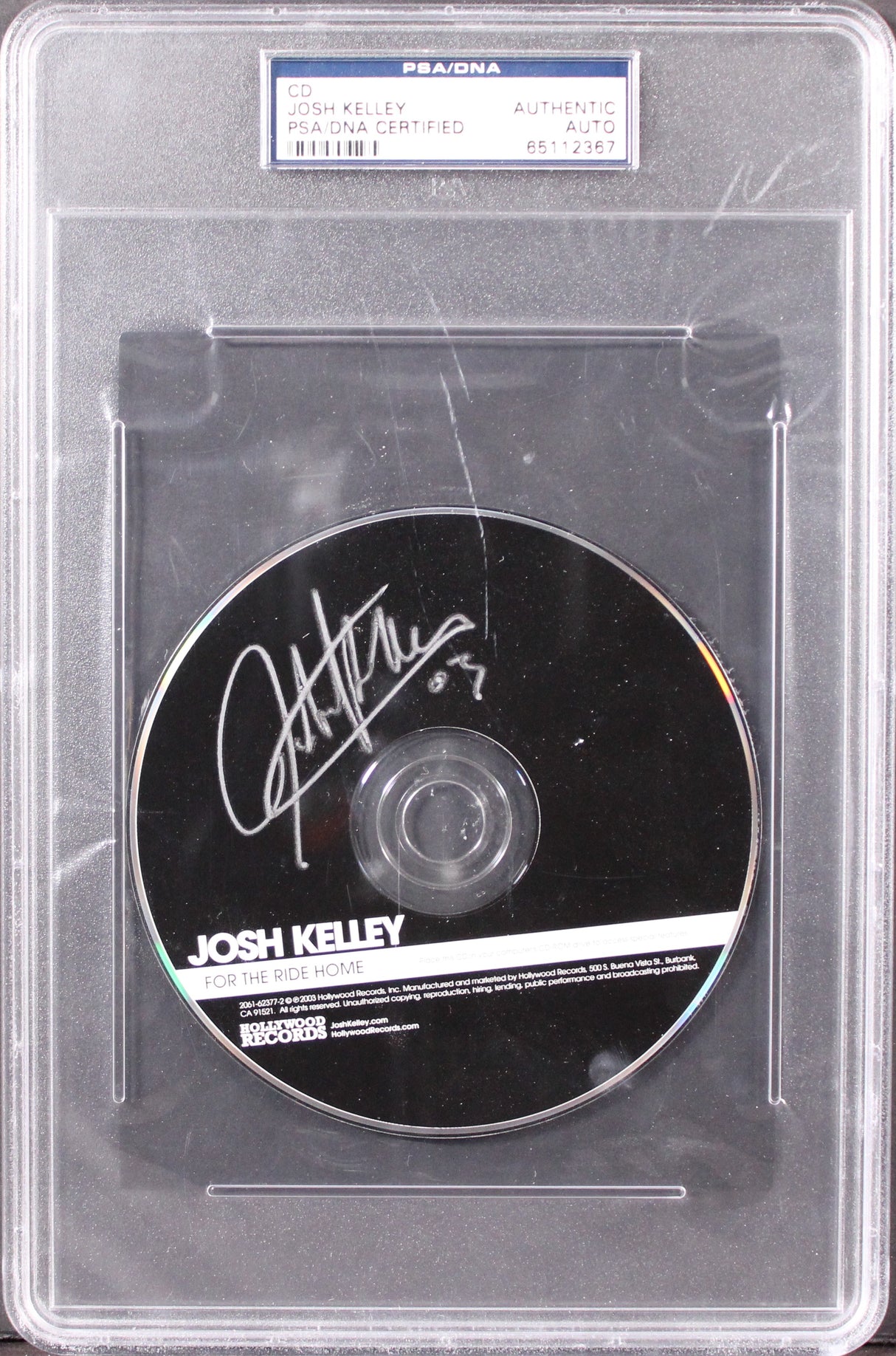 Josh Kelley Authentic Signed For The Ride Home Compact Disk PSA/DNA Slabbed