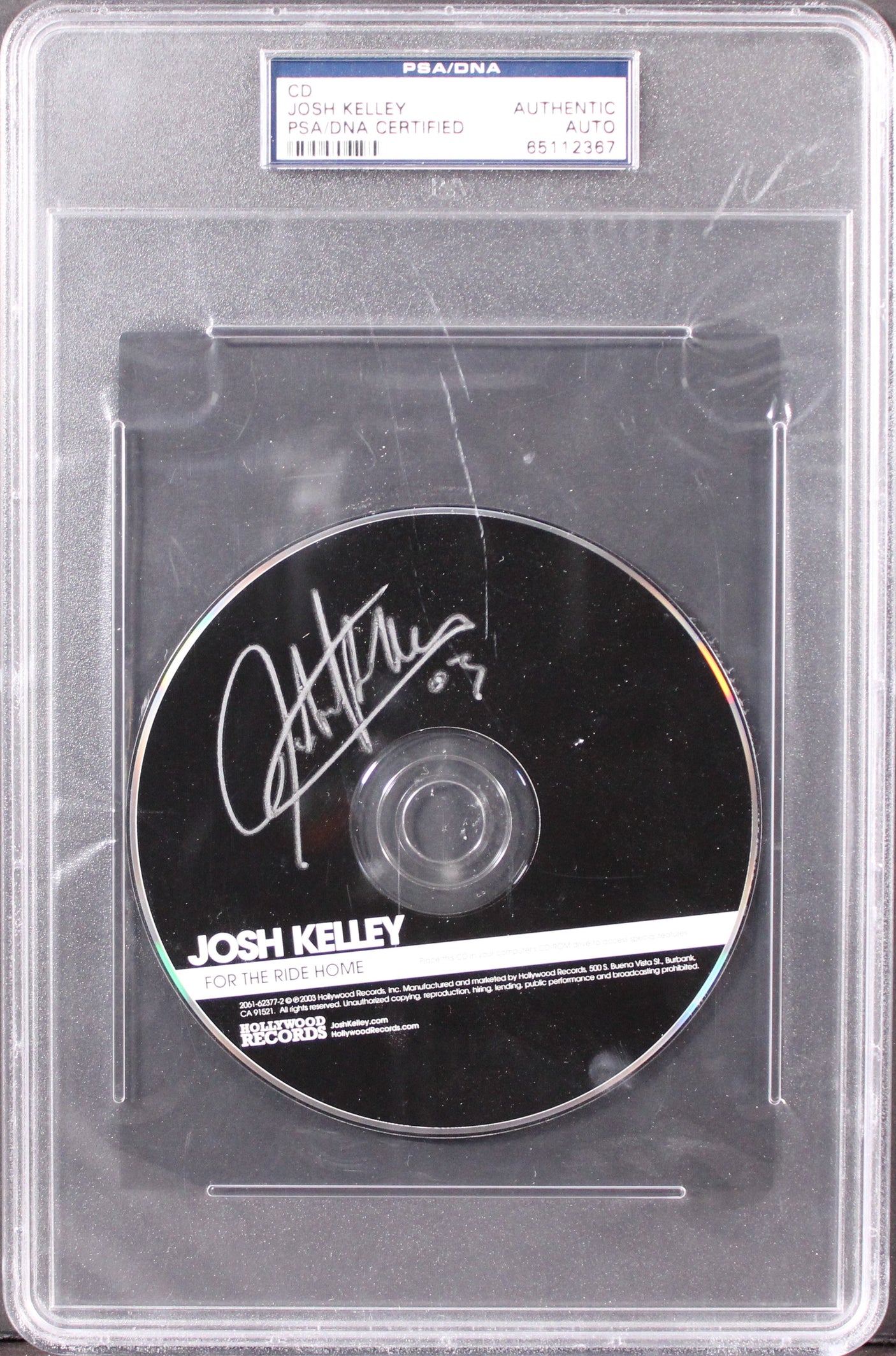 Josh Kelley Authentic Signed For The Ride Home Compact Disk PSA/DNA Slabbed