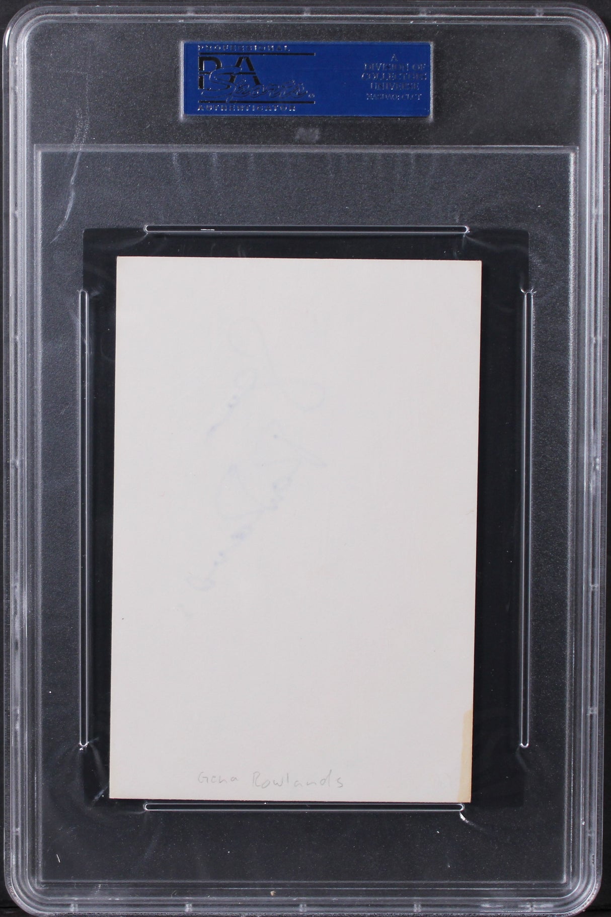 Gena Rowlands The Notebook Authentic Signed 4x6 Index Card PSA/DNA Slabbed