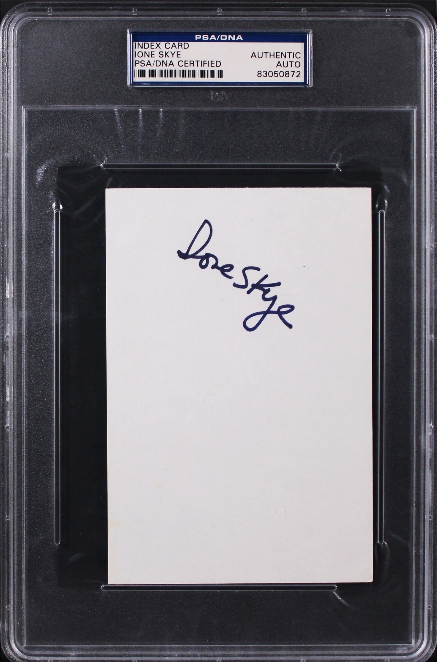 Ione Skye Arrested Development Authentic Signed 4x6 Index Card PSA/DNA Slabbed