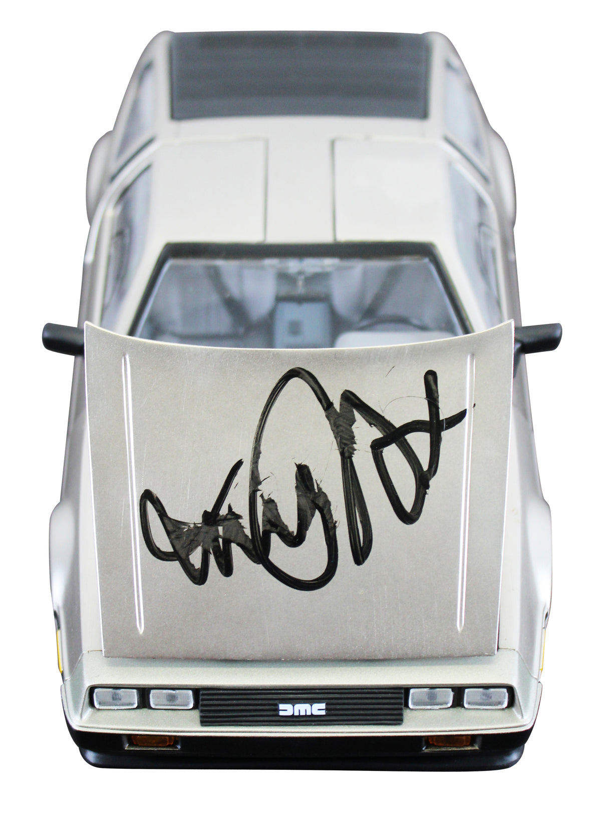Michael J. Fox Back To The Future Signed 1:18 Die Cast DeLorean BAS #BW88013