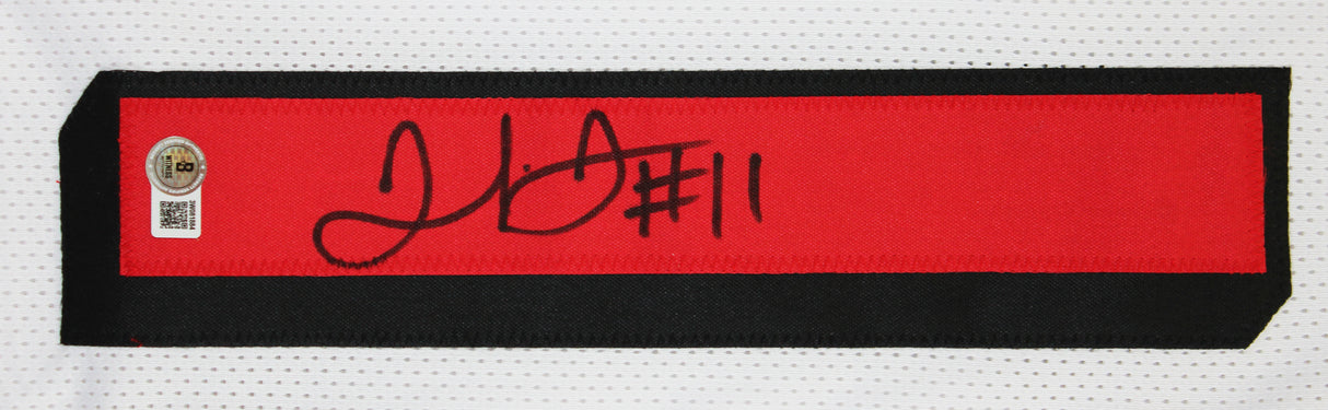 Julio Jones Authentic Signed White Pro Style Jersey Autographed BAS Witnessed