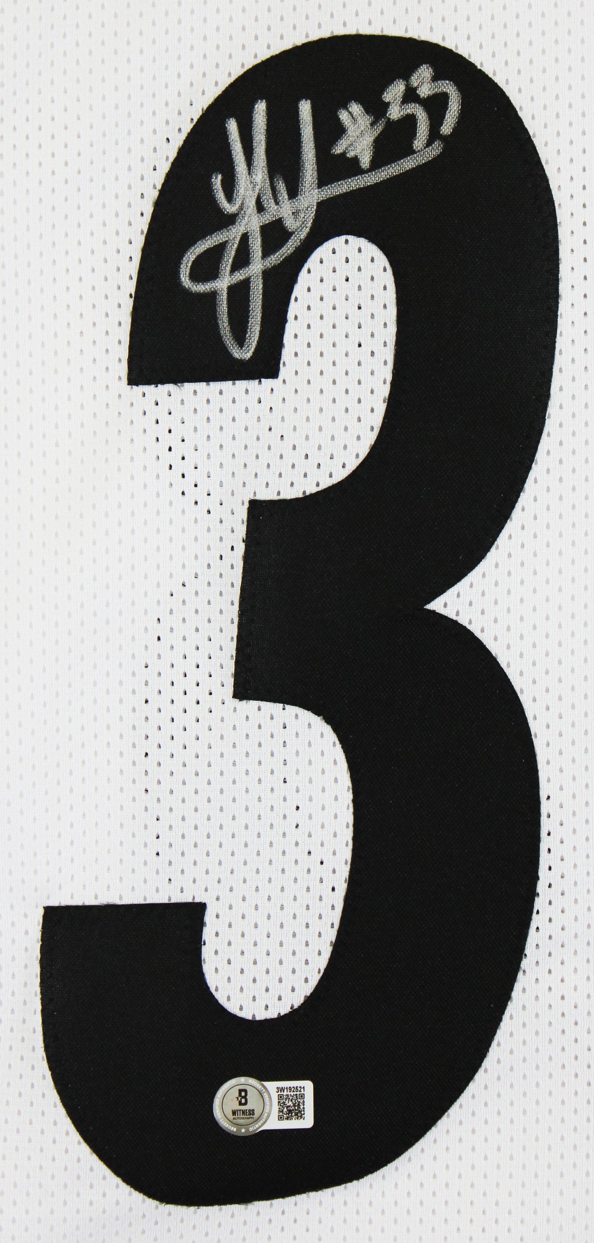 Jack Sawyer Authentic Signed White Pro Style Jersey Autographed BAS Witnessed