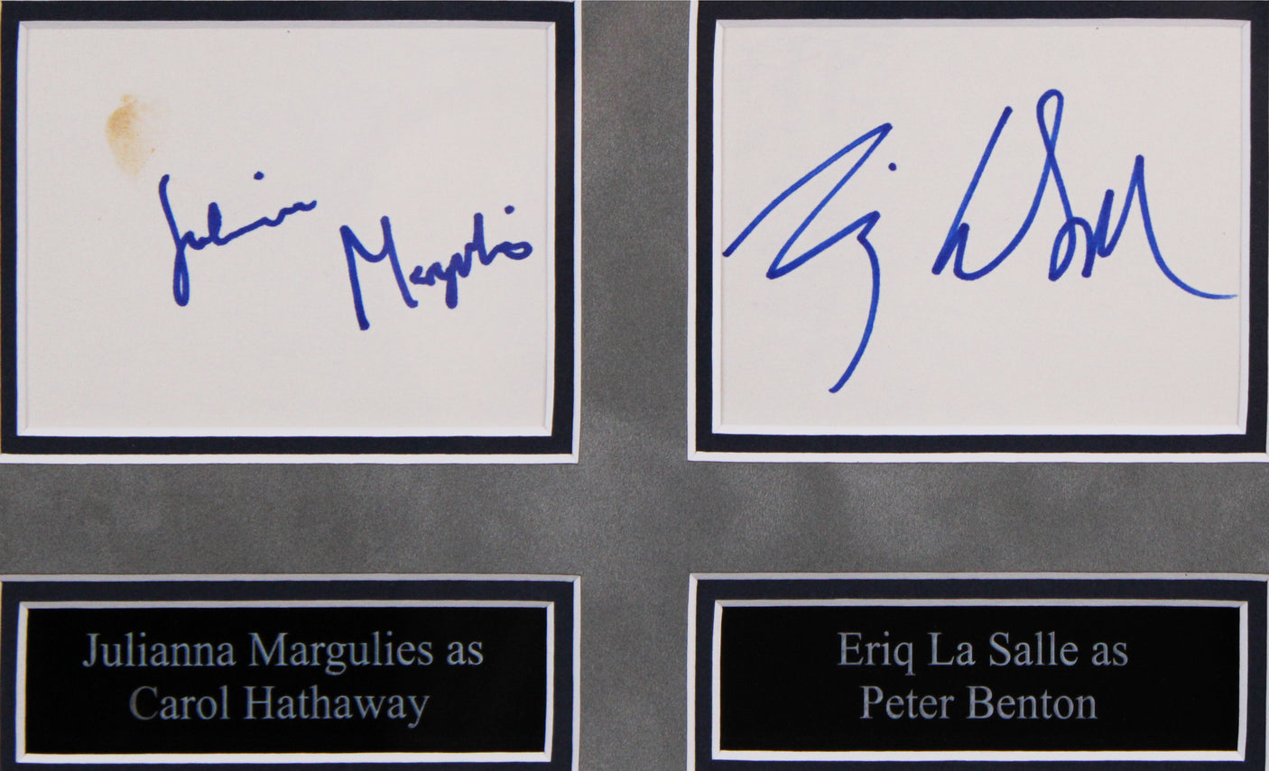 ER (6) Clooney, Wyle, Edwards, Margulies +2 Signed Framed Display BAS #AD04873