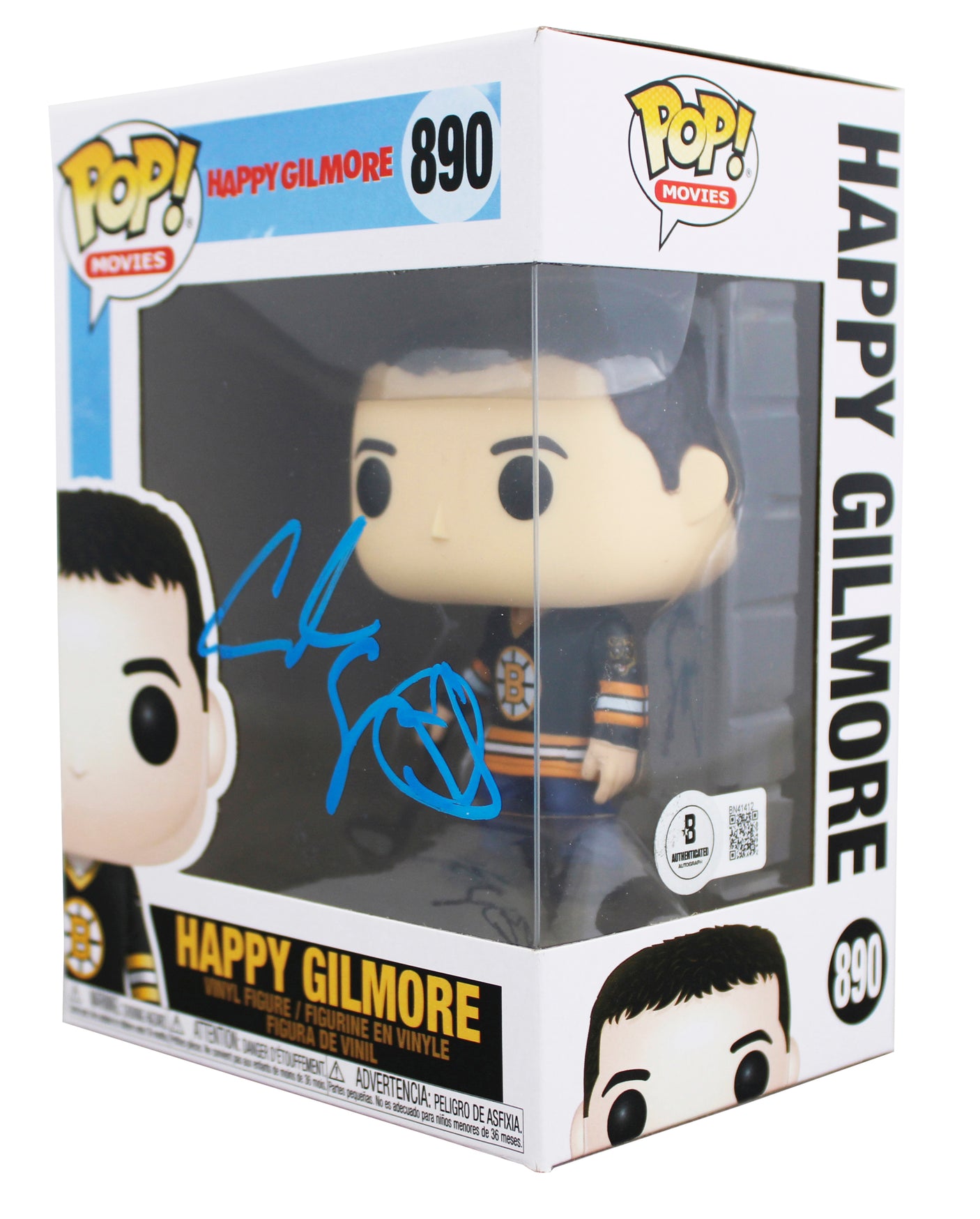 Adam Sandler Signed Happy Gilmore #890 Funko Pop Vinyl Figure BAS #BN41412