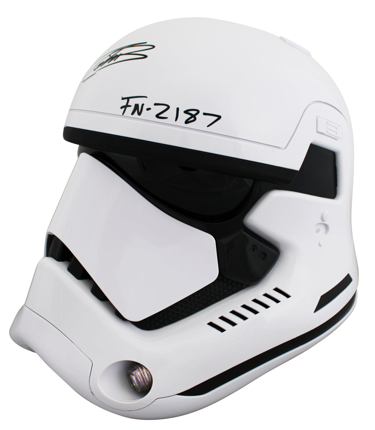 John Boyega Star Wars The Force Awakens "FN-2187" Signed Full Size Helmet BAS