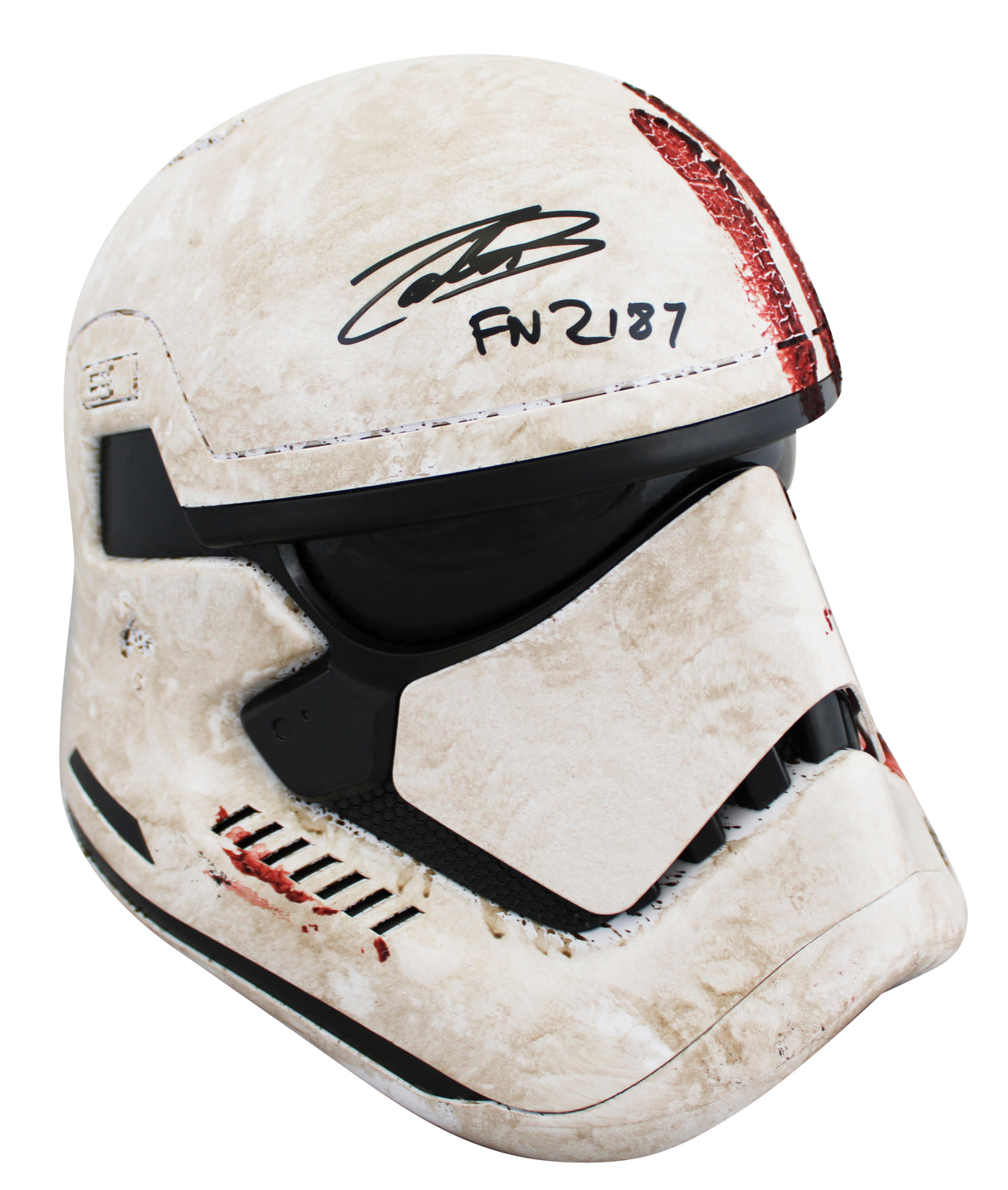 John Boyega Star Wars "FN-2187" Authentic Signed Bloody Full Size Helmet BAS