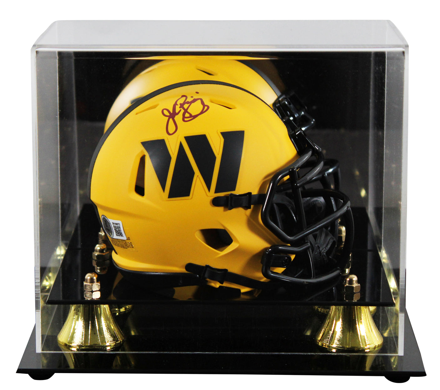 Commanders John Riggins Signed Rave Speed Mini Helmet W/ Case BAS Witnessed