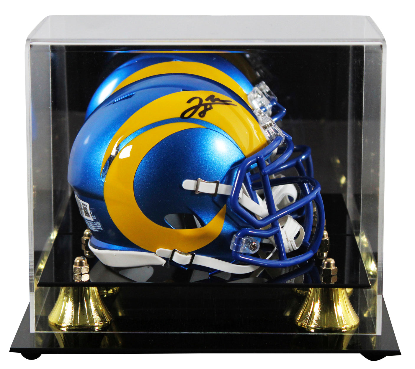 Rams Jared Verse Authentic Signed Speed Mini Helmet W/ Case BAS Witnessed