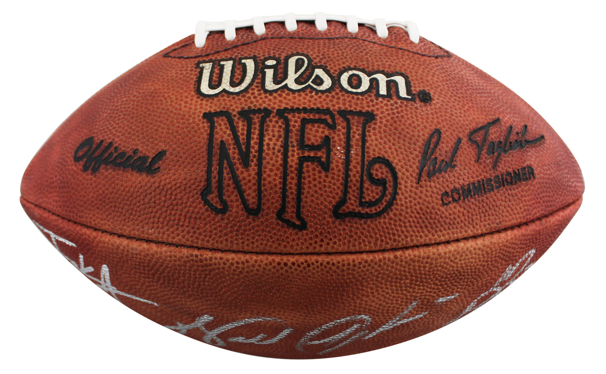 NFL Leading Rushers (5) Payton Smith Sanders Signed Official Nfl Football BAS 3