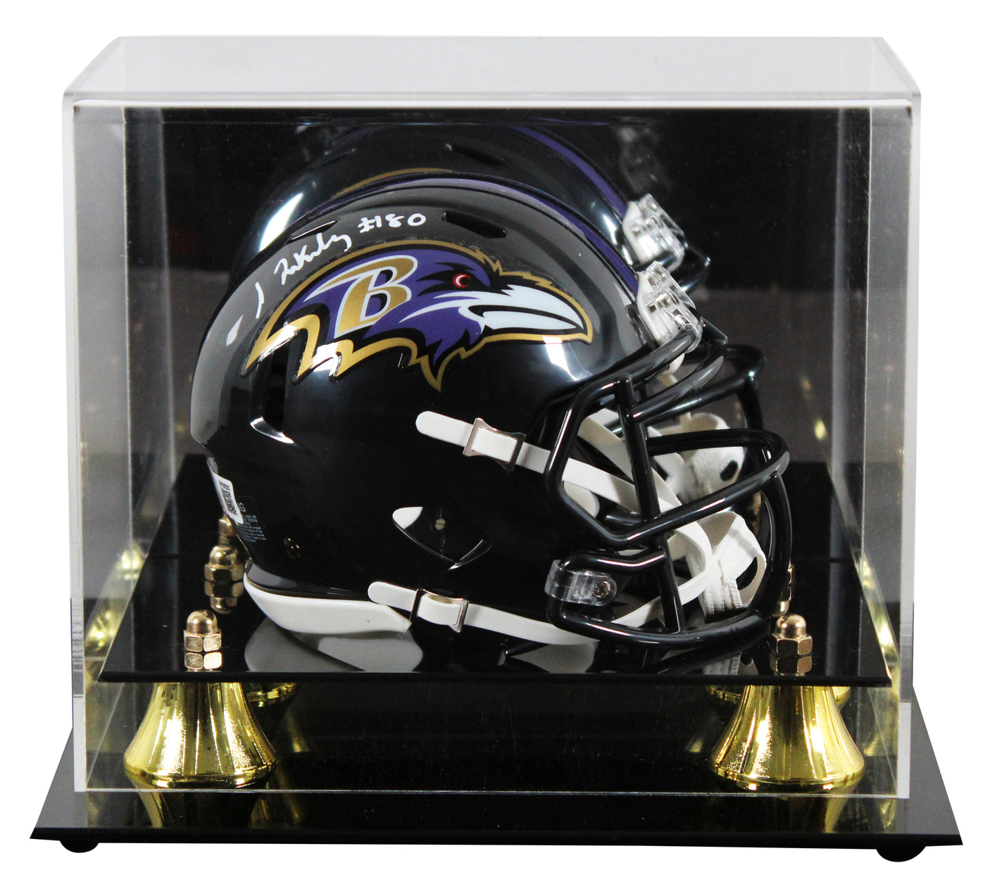 Ravens Isaiah Likely Authentic Signed Speed Mini Helmet W/ Case BAS Witnessed