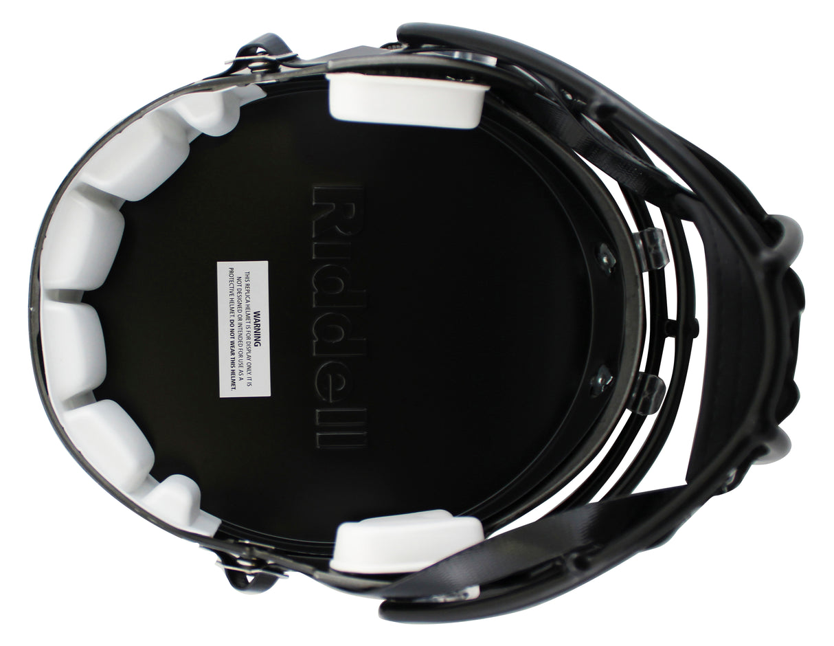 Miami Clinton Portis Signed 2017 Alt Black F/S Speed Rep Helmet W/ Case BAS Wit