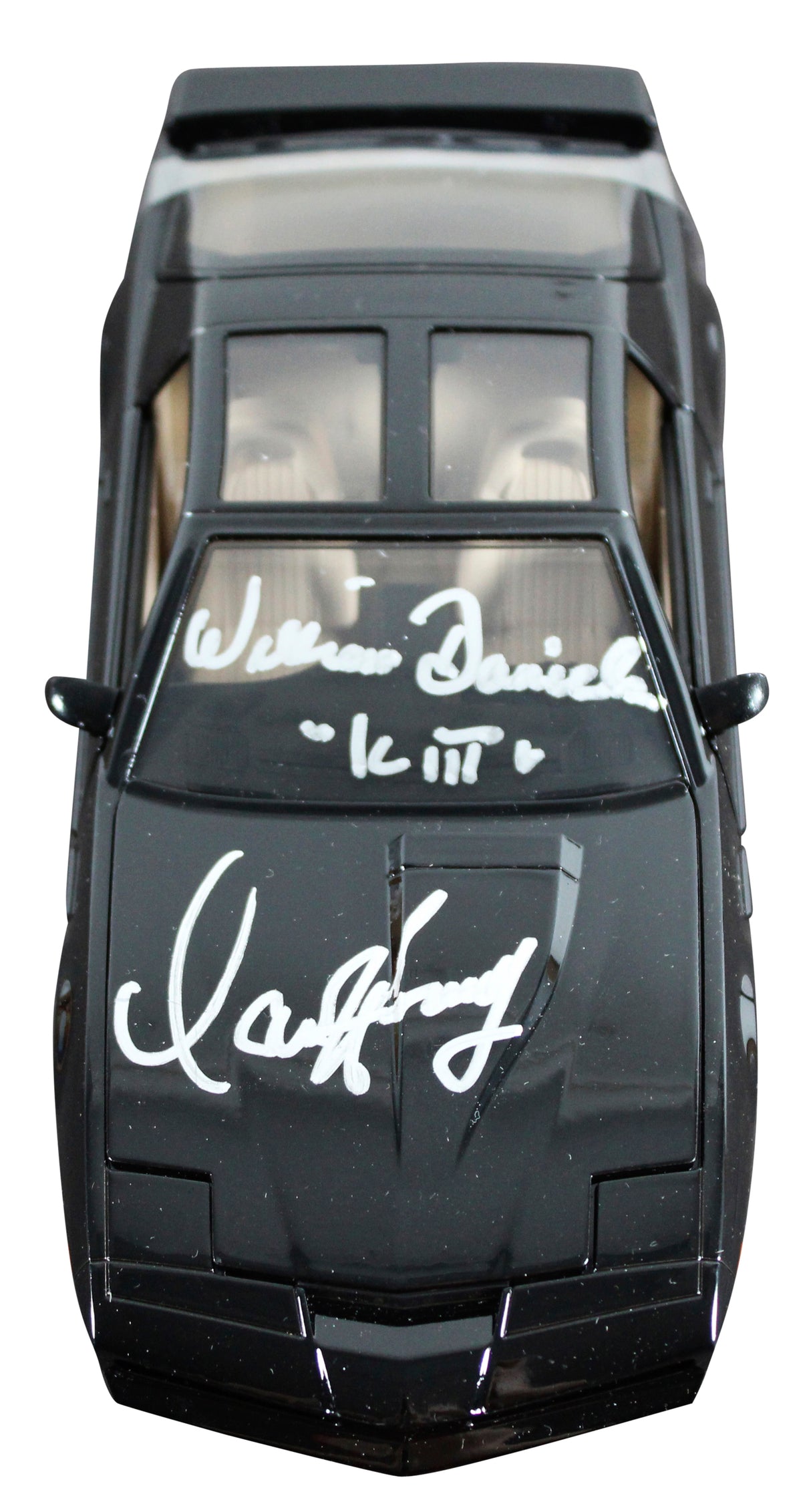 Hasselhoff & Daniels Knight Rider Signed 1:24 Die Cast Metal K.I.T.T. Car BAS