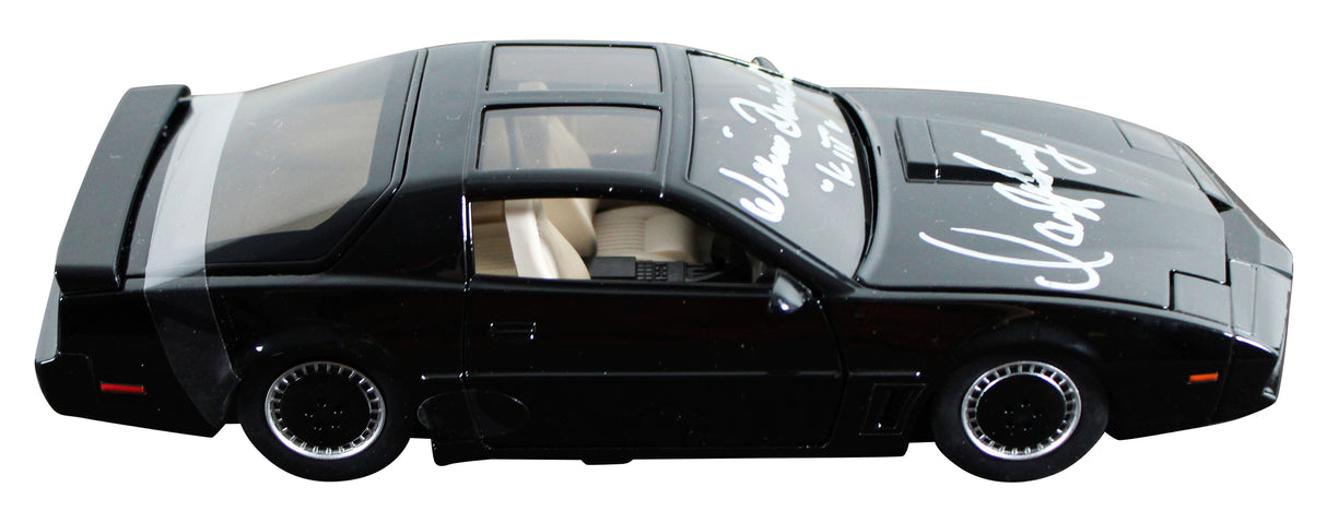 Hasselhoff & Daniels Knight Rider Signed 1:24 Die Cast Metal K.I.T.T. Car BAS