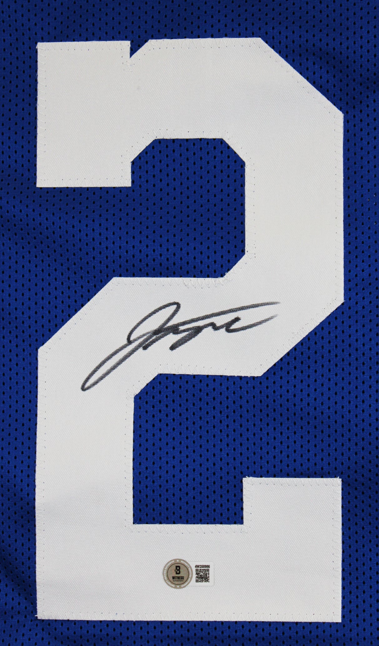 Jonathan Taylor Authentic Signed Blue Pro Style Jersey Autographed BAS