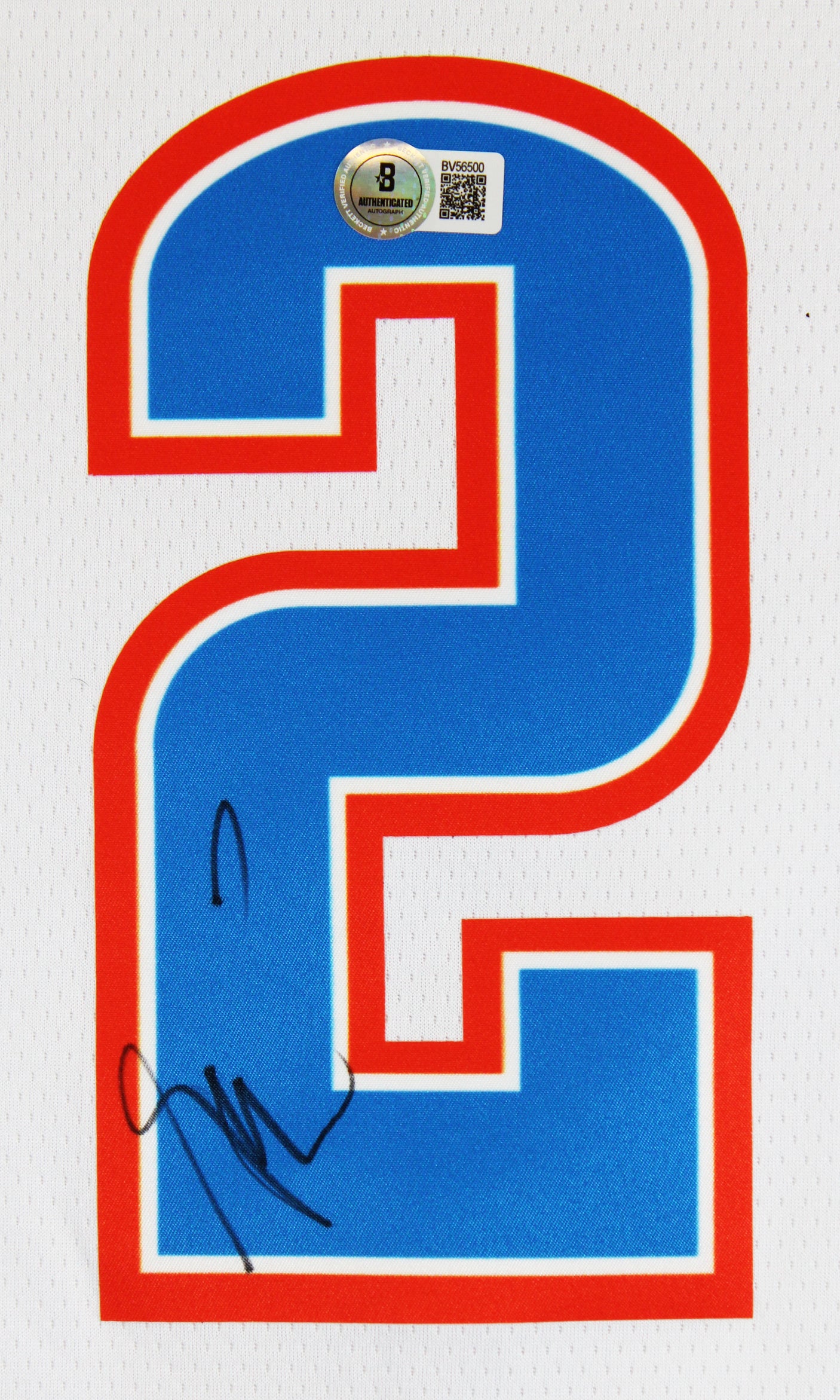 Thunder Shai Gilgeous-Alexander Signed White Nike Swingman Jersey BAS #BV56500