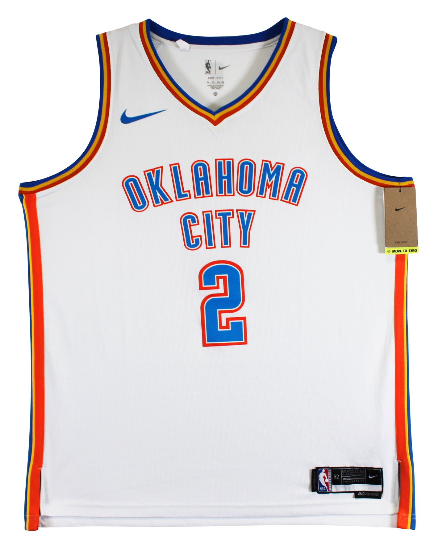 Thunder Shai Gilgeous-Alexander Signed White Nike Swingman Jersey BAS #BV56500