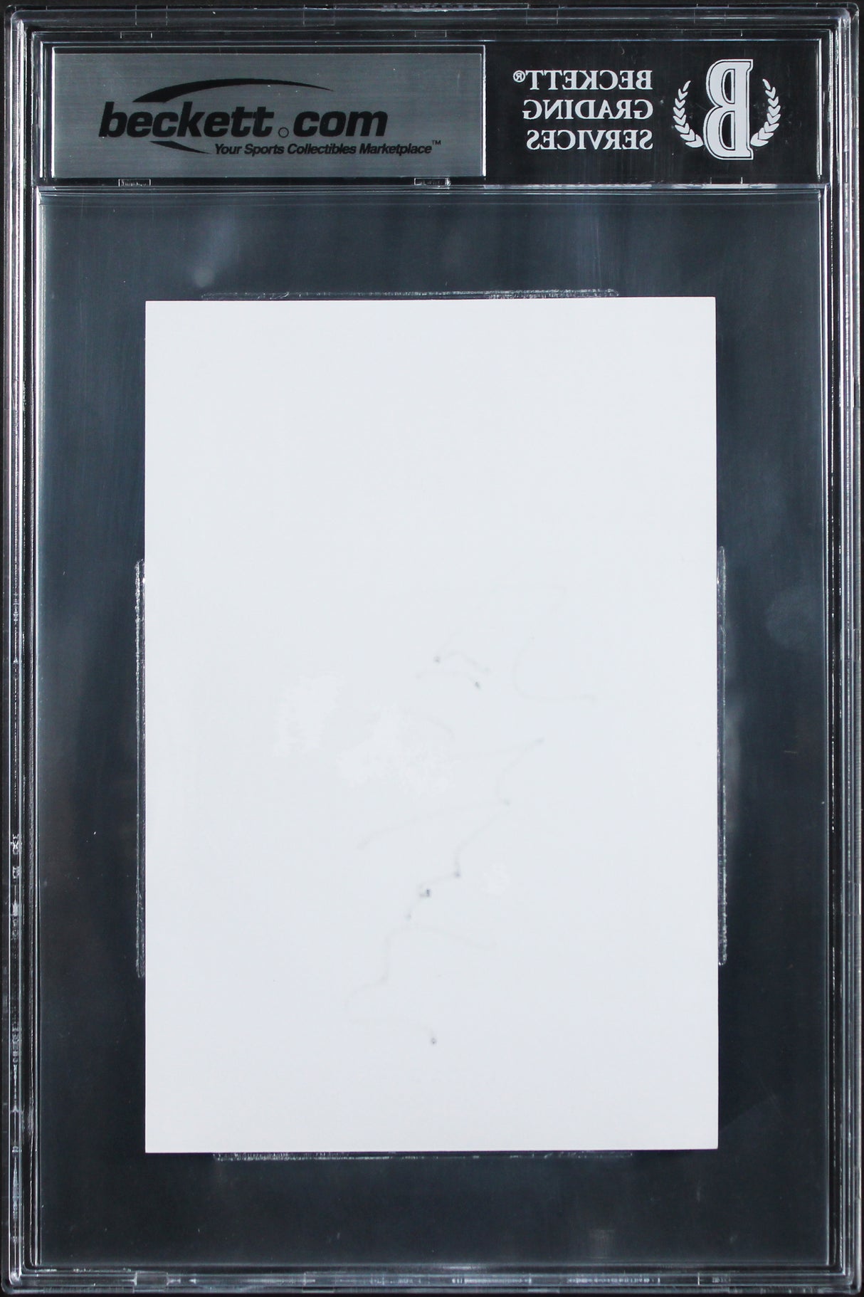 Oilers Wayne Gretzky Authentic Signed 4x6 Index Card Autographed BAS Slabbed 4