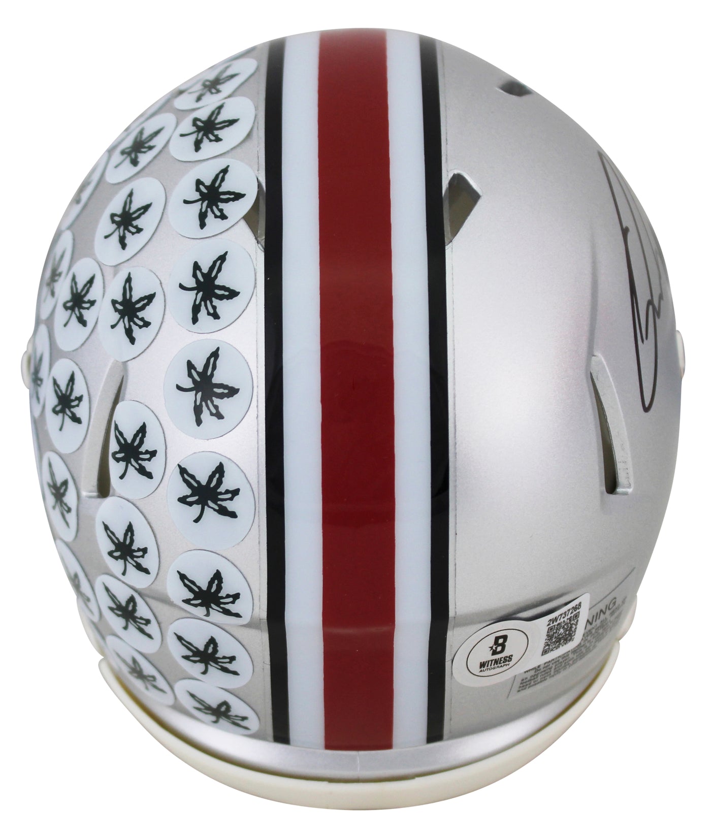 Ohio State Quinshon Judkins Signed Speed Mini Helmet W/ Case BAS Witnessed