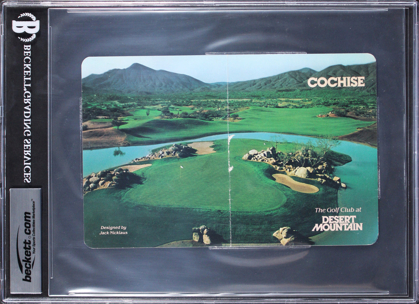 Michael Jordan Signed The Golf Club At Desert Mountain Scorecard BAS Slabbed 2