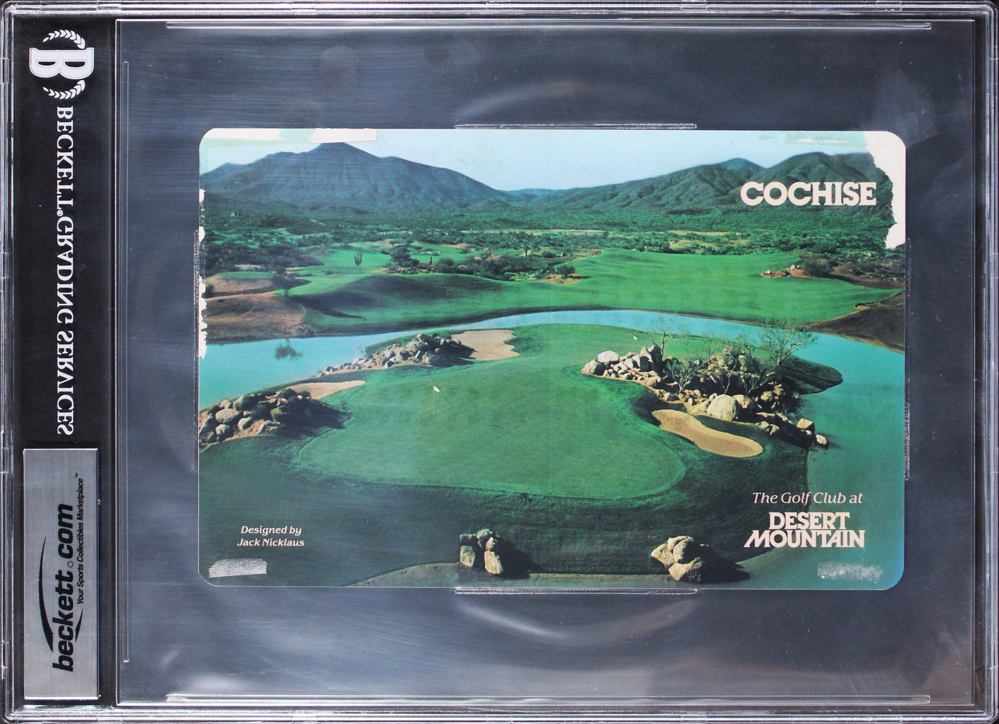 Michael Jordan Signed The Golf Club At Desert Mountain Scorecard BAS Slabbed 1