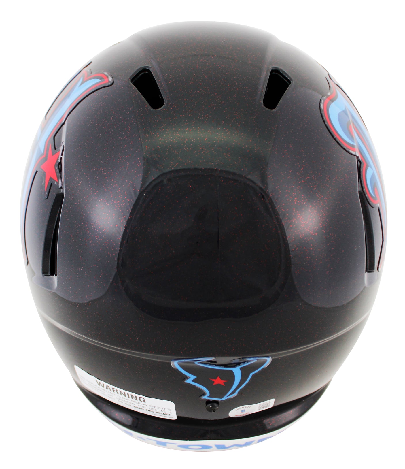 Texans Nico Collins Signed 2024 Alt H-Town Full Size Speed Rep Helmet BAS Wit 2