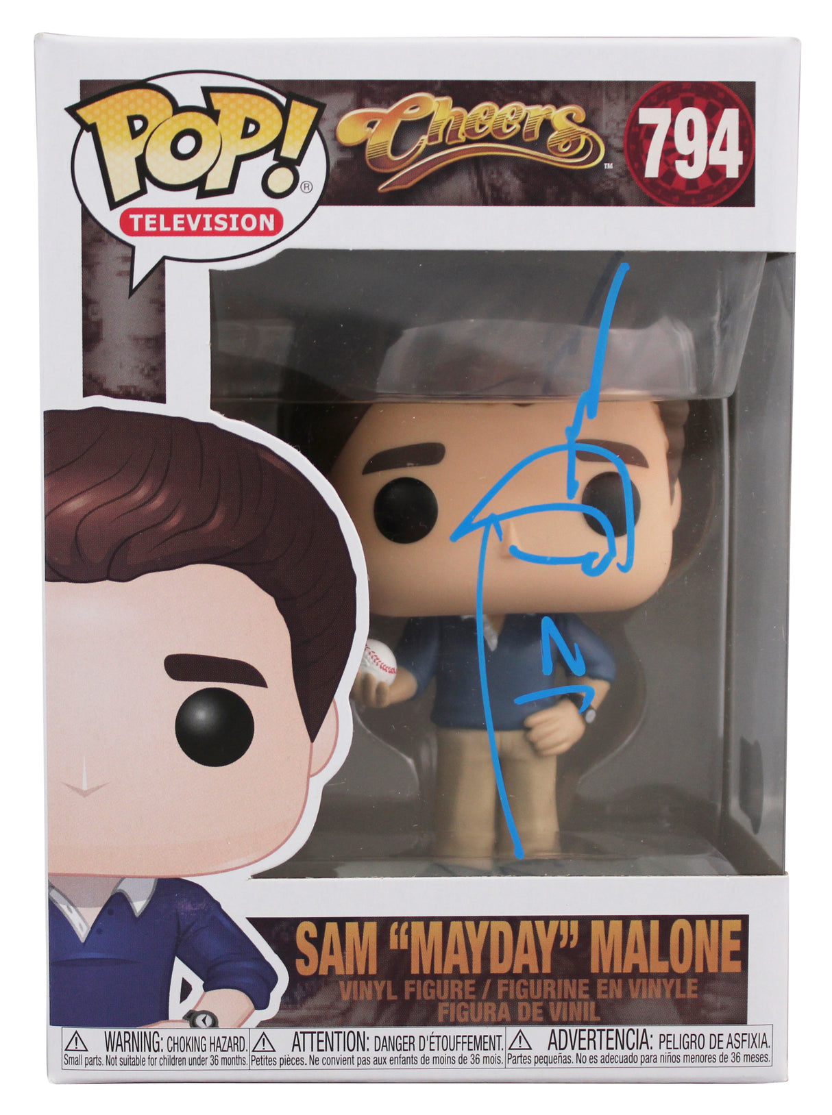 Ted Danson Cheers Signed Sam "Mayday" Malone #794 Funko Pop Vinyl Figure BAS