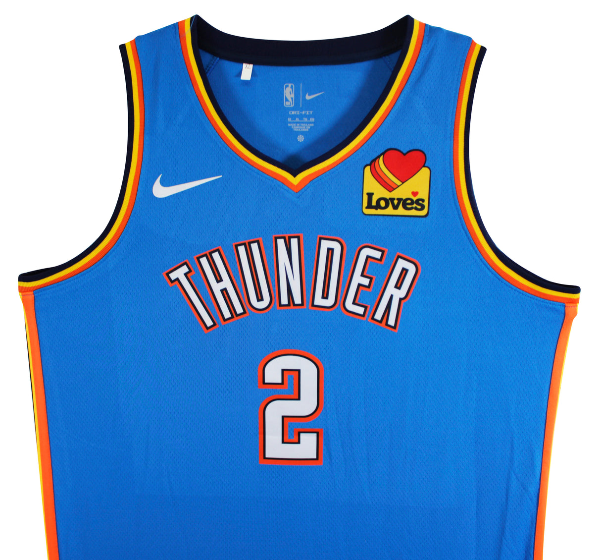 Thunder Shai Gilgeous-Alexander Signed Blue Nike Icon Ed. Jersey PSA #AQ71719