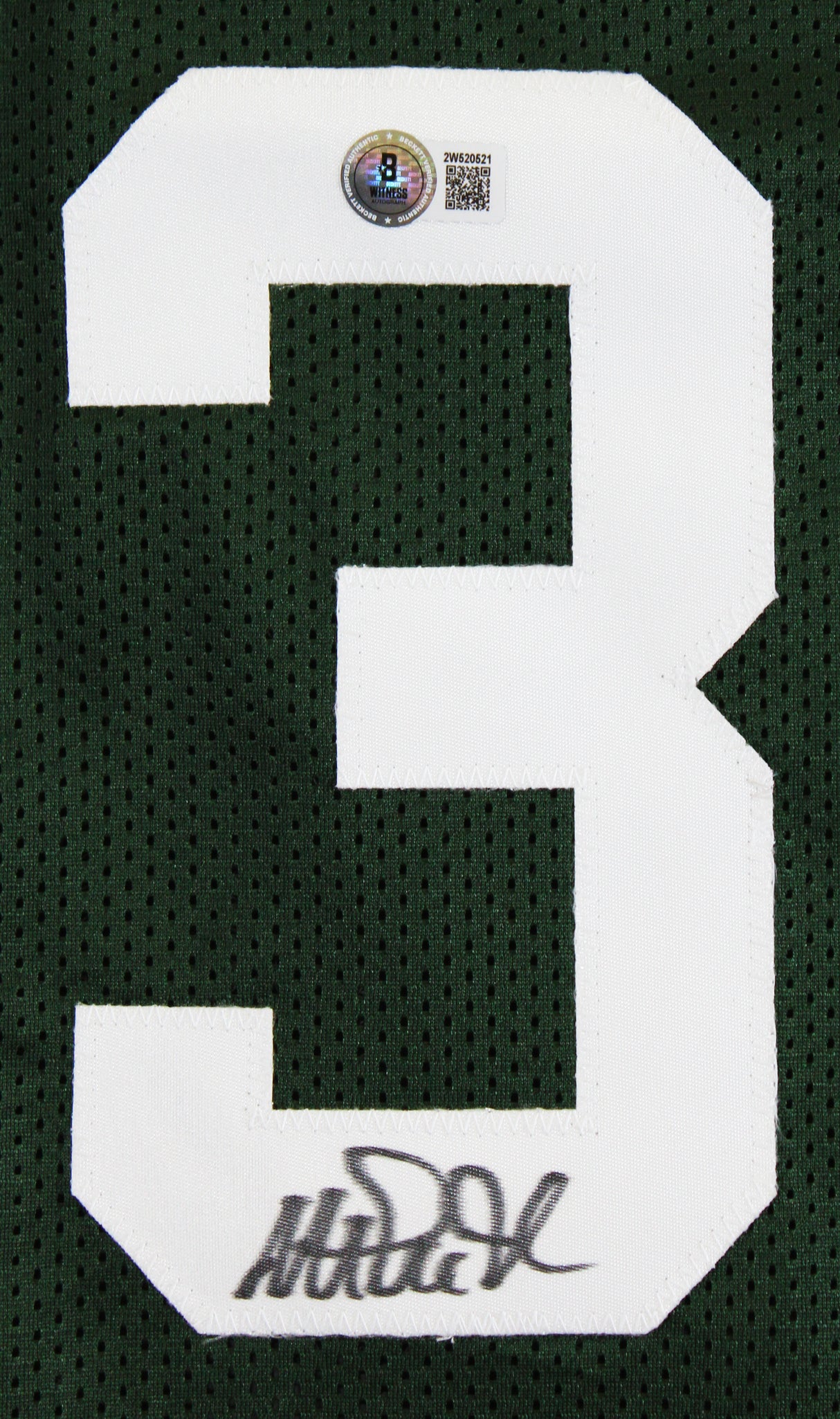 Michigan State Magic Johnson Signed Green Pro Style Framed Jersey BAS Witness 4