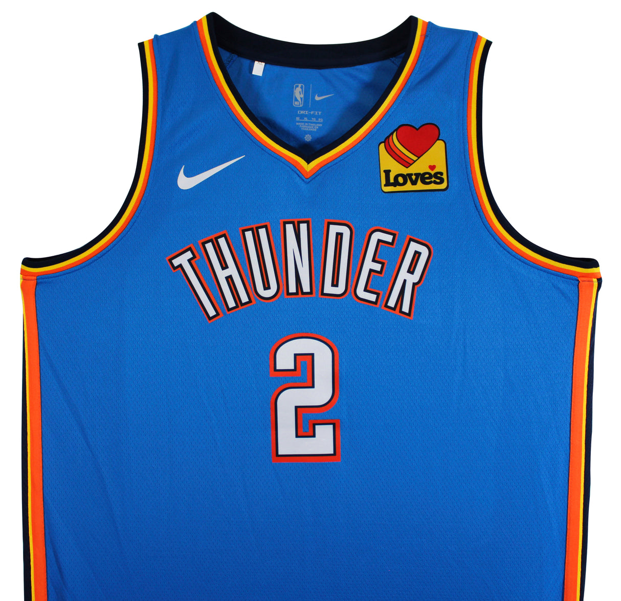 Thunder Shai Gilgeous-Alexander Signed Blue Nike Icon Ed. Jersey PSA #AQ71734