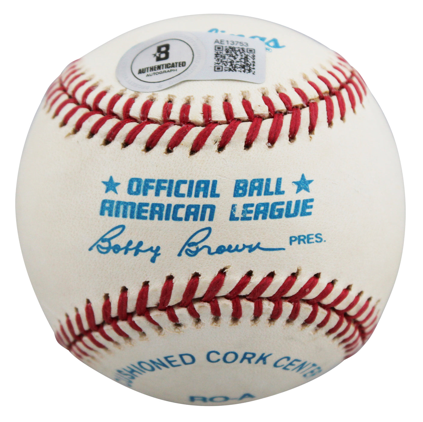 Yankees Mickey Mantle Authentic Signed Bobby Brown OAL Baseball BAS #AE13753