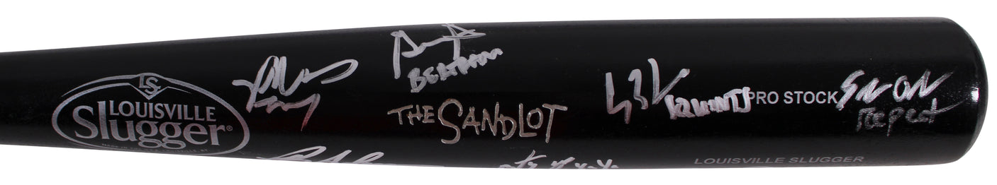 The Sandlot (7) Leopardi, Renna +5 Signed Bat w/ Character Names BAS #2W424175
