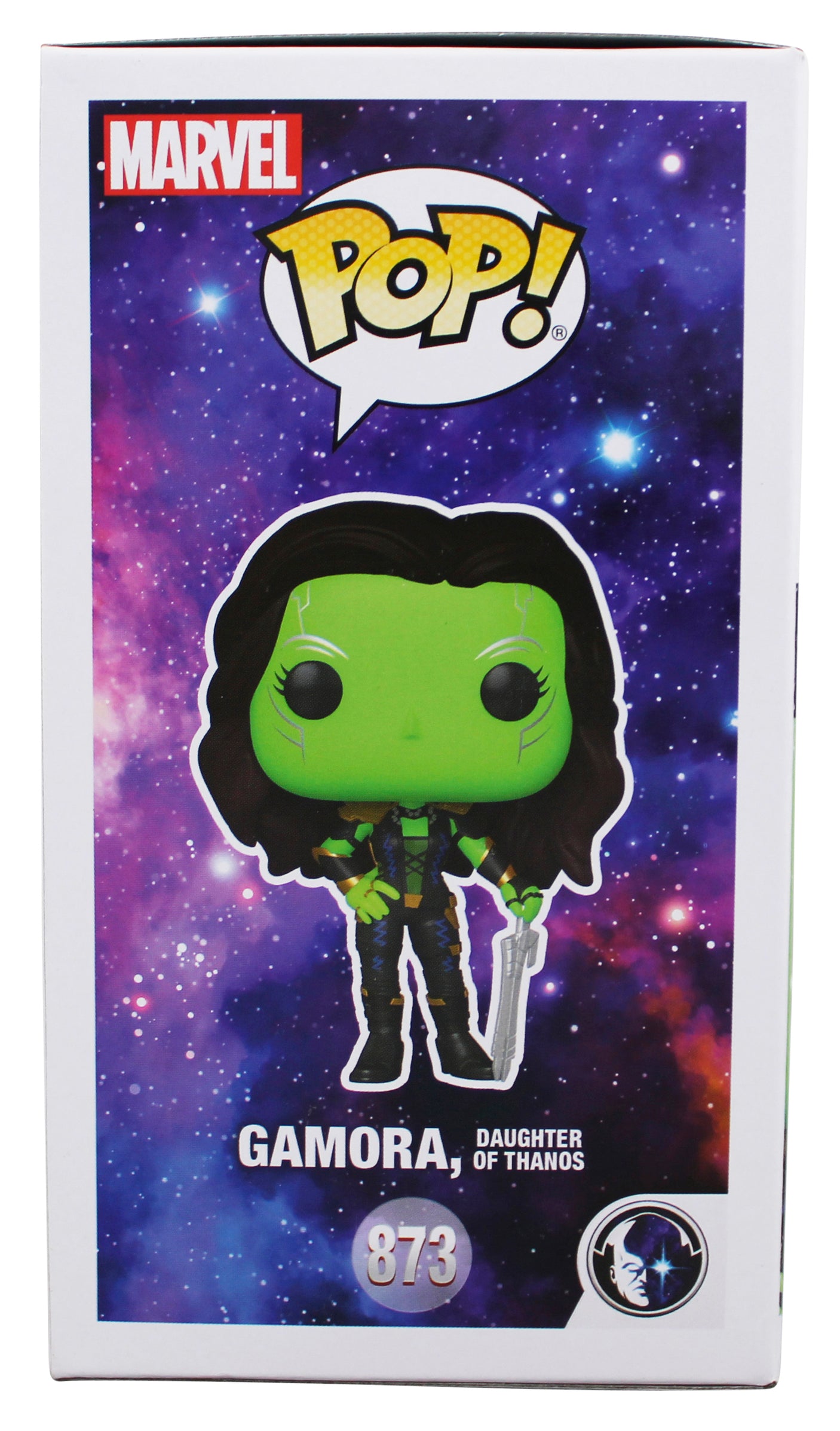 Zoe Saldana GOTG Signed Gamora #873 Funko Pop Vinyl Figure BAS Wit #1W624139