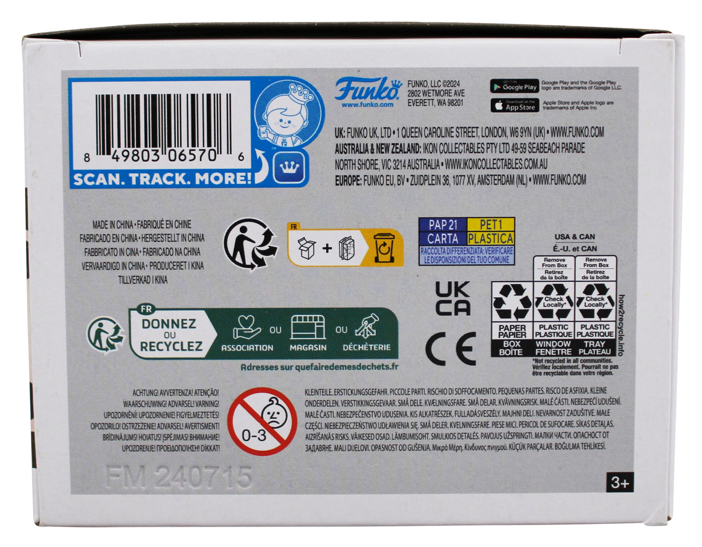 Gary Oldman Harry Potter Signed Sirius Black #16 Funko Pop Figure BAS #BS77451