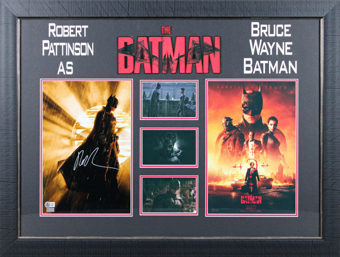Robert Pattinson The Batman Authentic Signed 11x14 Framed Photo BAS #BN77052