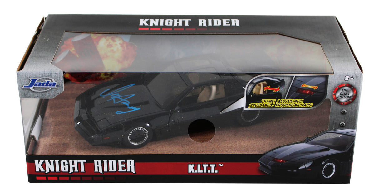 David Hasselhoff Knight Rider Signed 1:24 Die Cast Metal K.I.T.T. Car BAS 2