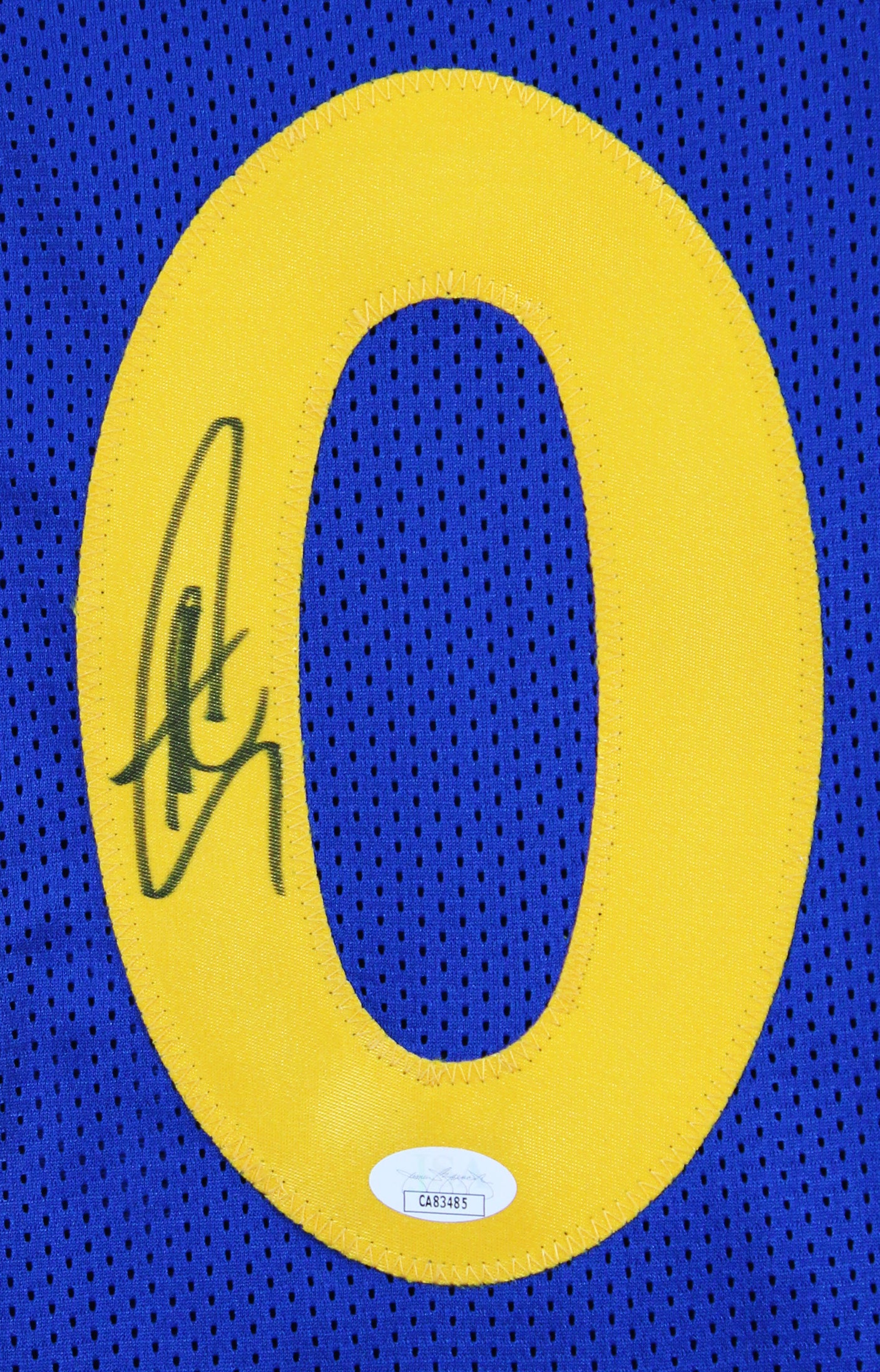 Stephen Curry Authentic Signed Blue Pro Style Framed Jersey Autographed JSA