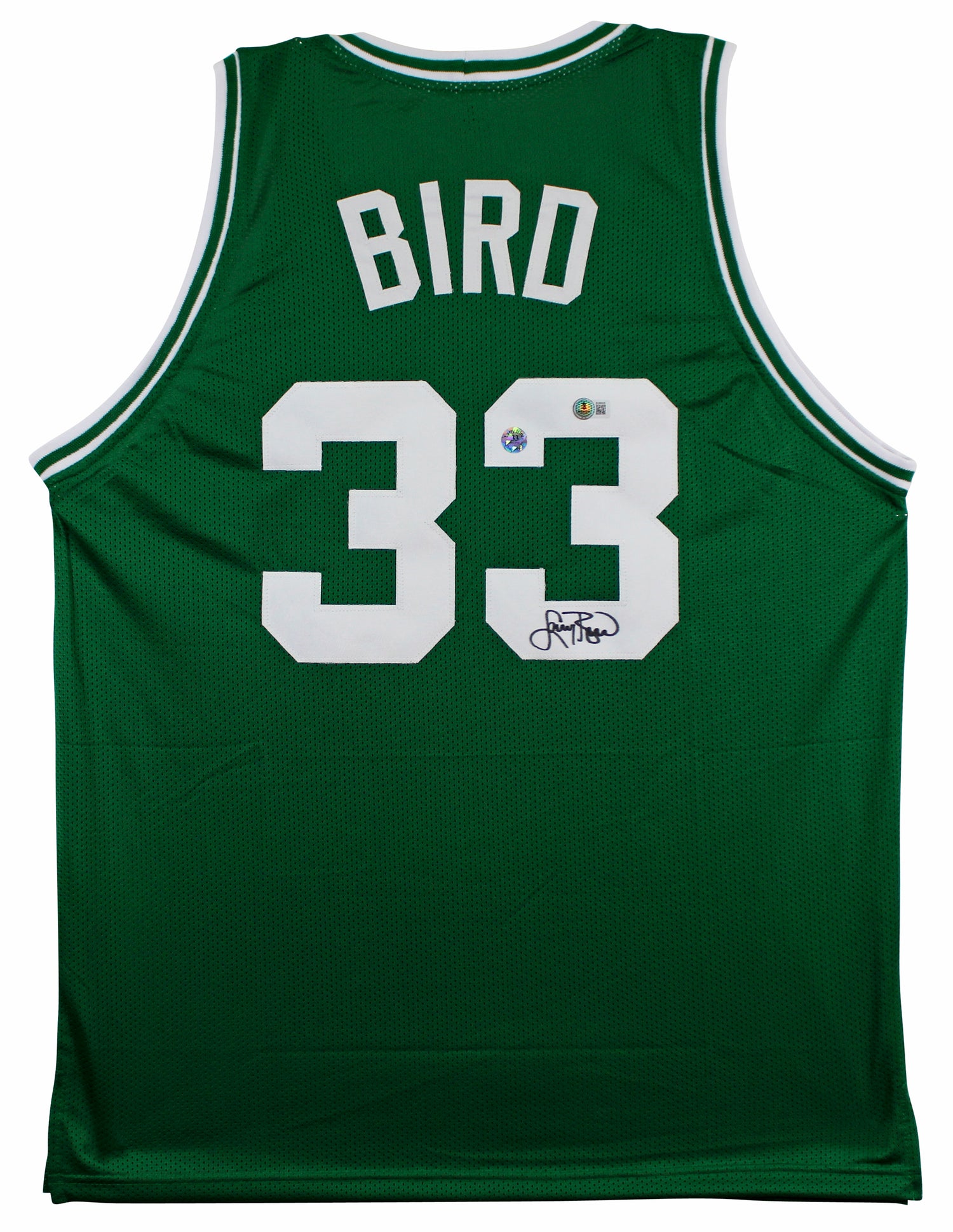 Larry Bird Authentic Signed Green Pro Style Jersey Autographed BAS 2