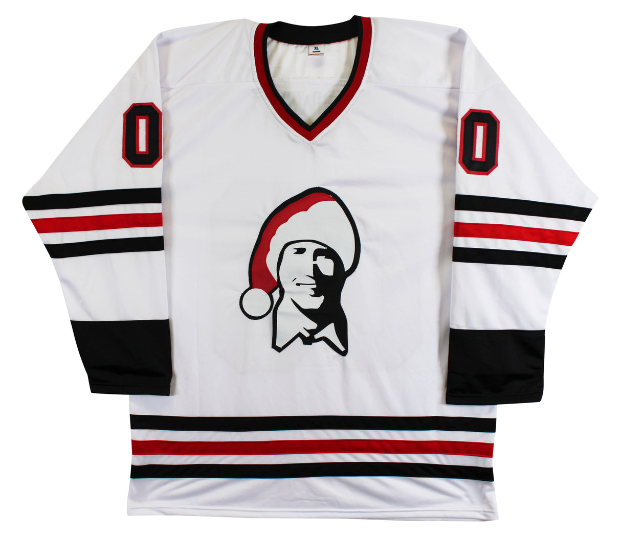 Christmas Vacation (2) Chase & D'Angelo Signed White Pro Style Jersey BAS Wit