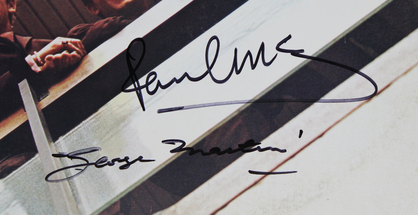 Paul McCartney & George Martin Beatles Signed 1962-1966 Album Cover W/ Vinyl BAS