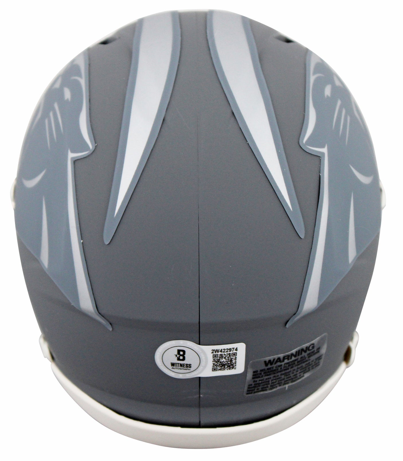 Panthers Luke Kuechly Authentic Signed Slate Speed Mini Helmet BAS Witnessed