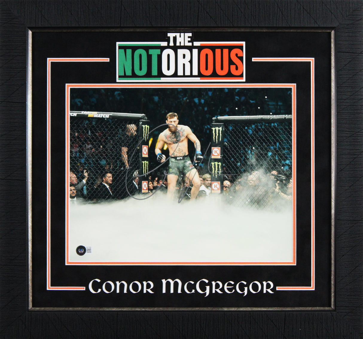 MMA Conor McGregor Authentic Signed 11x14 Framed Photo Autographed BAS #BJ071839
