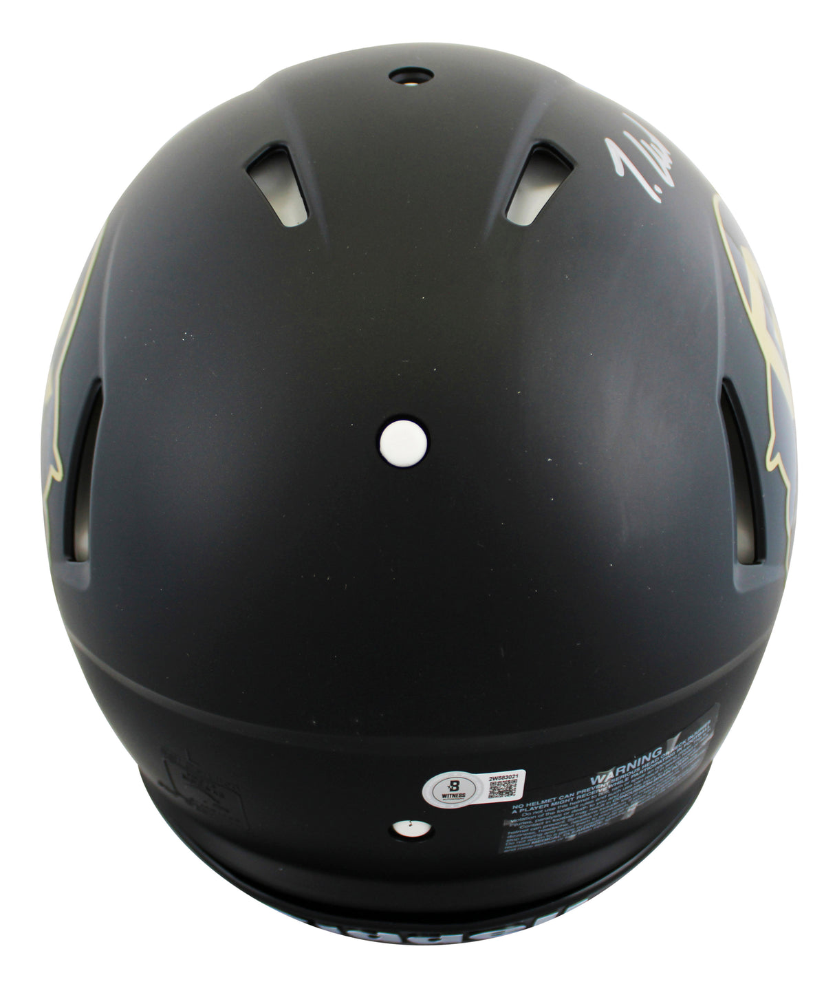 Colorado Travis Hunter "24 HT" Signed Black F/S Speed Proline Helmet W/ Case BAS