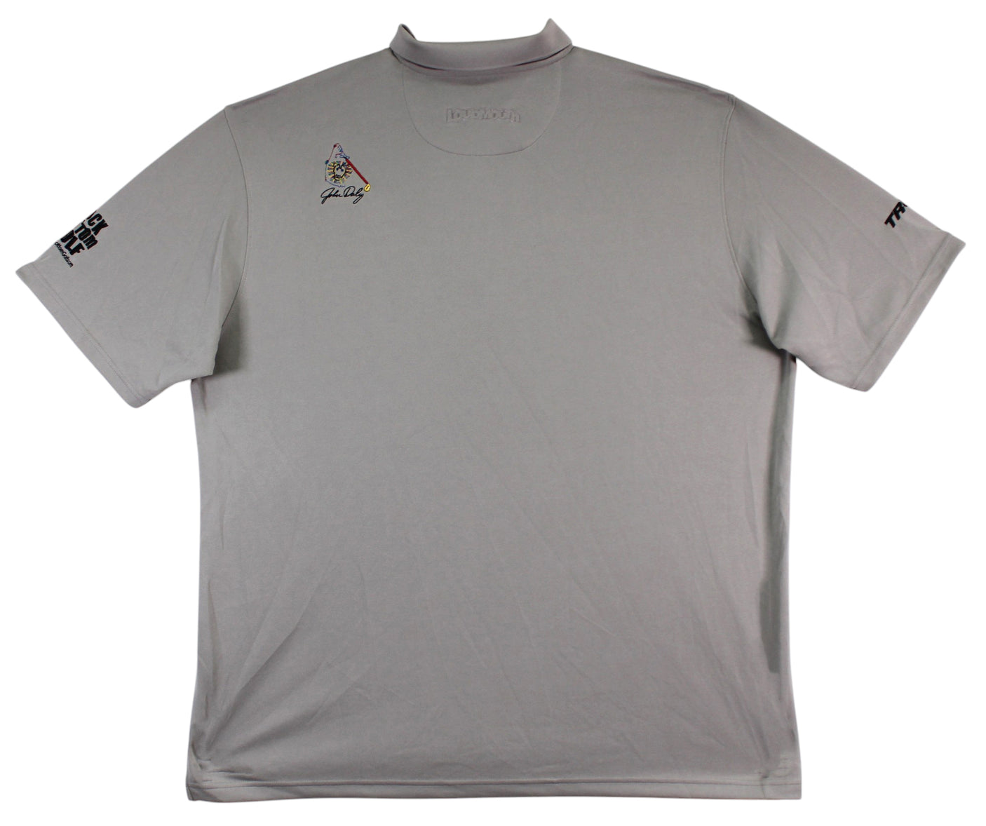 John Daly Authentic Signed Grey Polo Shirt BAS #BK84754