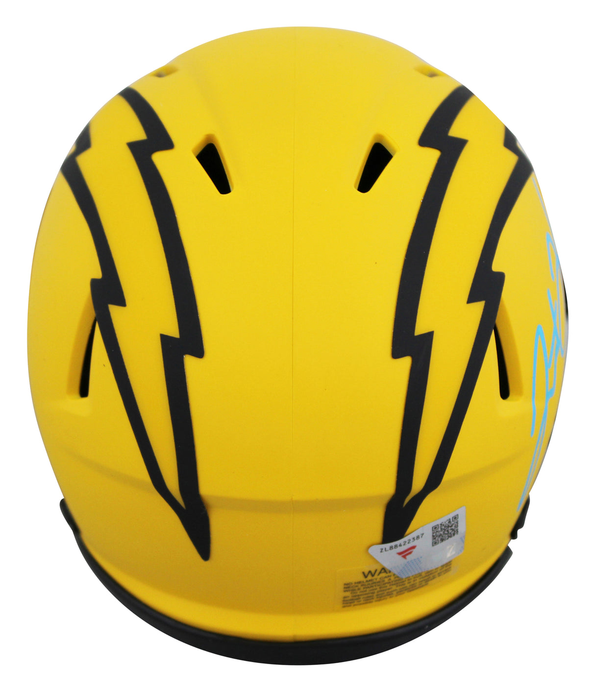 Chargers Justin Herbert Authentic Signed Rave Speed Mini Helmet W/ Case Fanatics