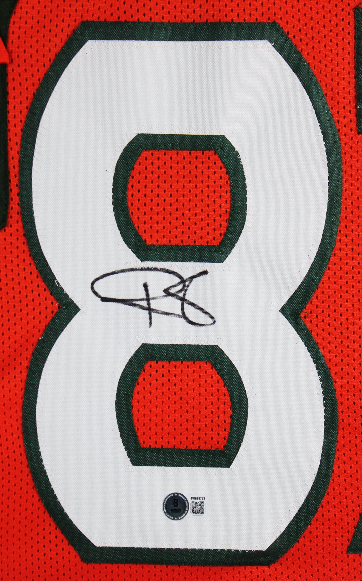 Miami Reggie Wayne Authentic Signed Orange Pro Style Framed Jersey BAS Witnessed