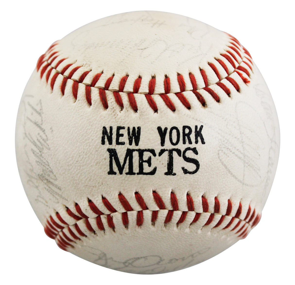 1984 Mets (22) Hernandez, Darling, Strawberry +19 Signed Baseball BAS #AE64194