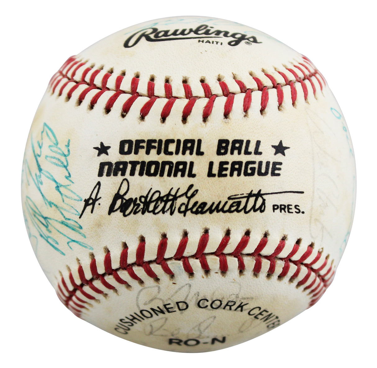 1987 Giants (23) Clark, Williams, Uribe +20 Signed ONL Baseball BAS #AE64191