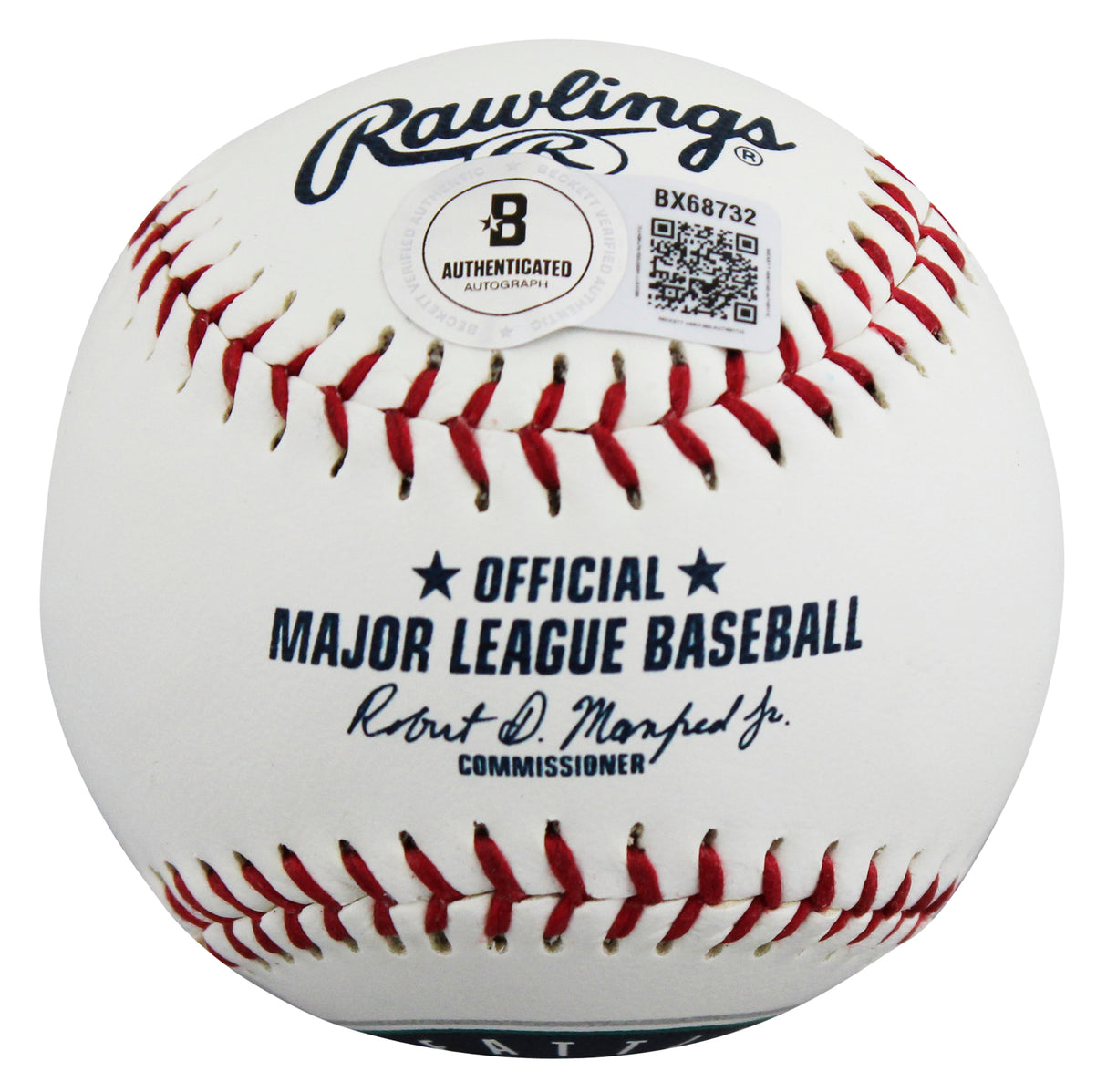 Mariners Julio Rodriguez Signed Seattle Mariners Logo OML Baseball BAS #BX68732