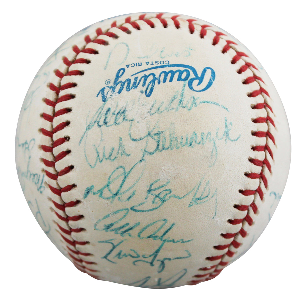 1991 Twins (31) Morris, Olica, Puckett +28 Signed OAL Baseball BAS #AE64192